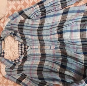 Blue and purple flannel